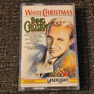 🔥 White Christmas by Bing Crosby Cassette Tape 1992 Laserlight Holiday Music